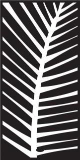 Alumínium dekor pálma